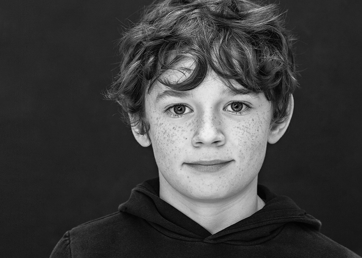 Studio portrait of a child