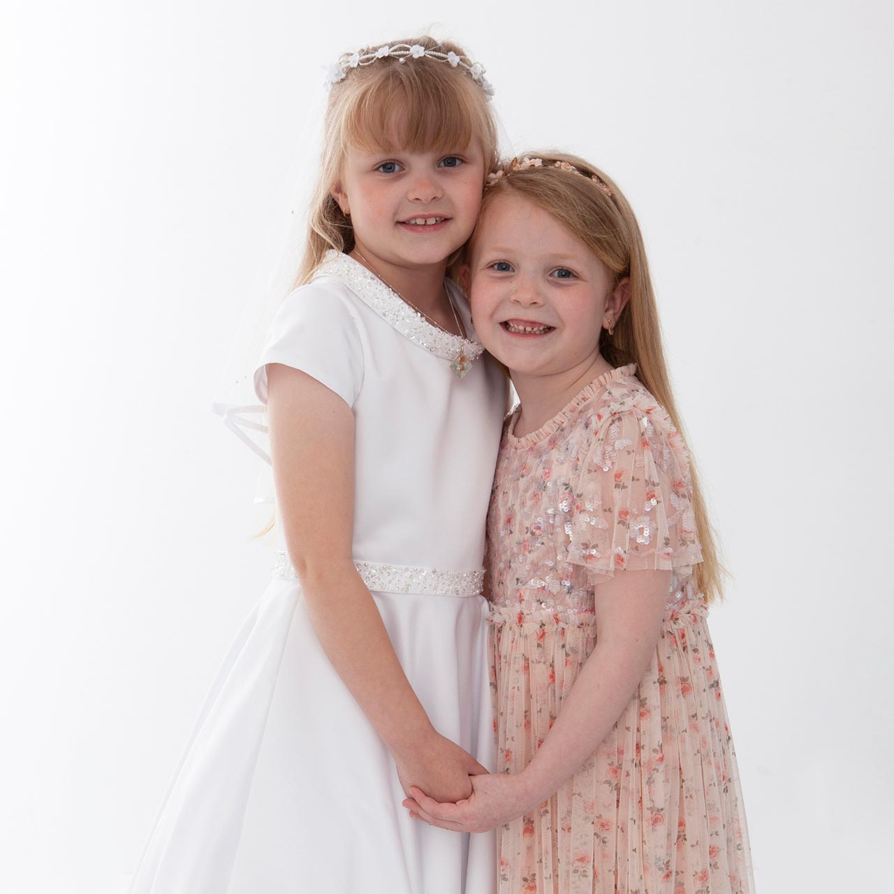 Communion dress rehearsal studio photography Meath