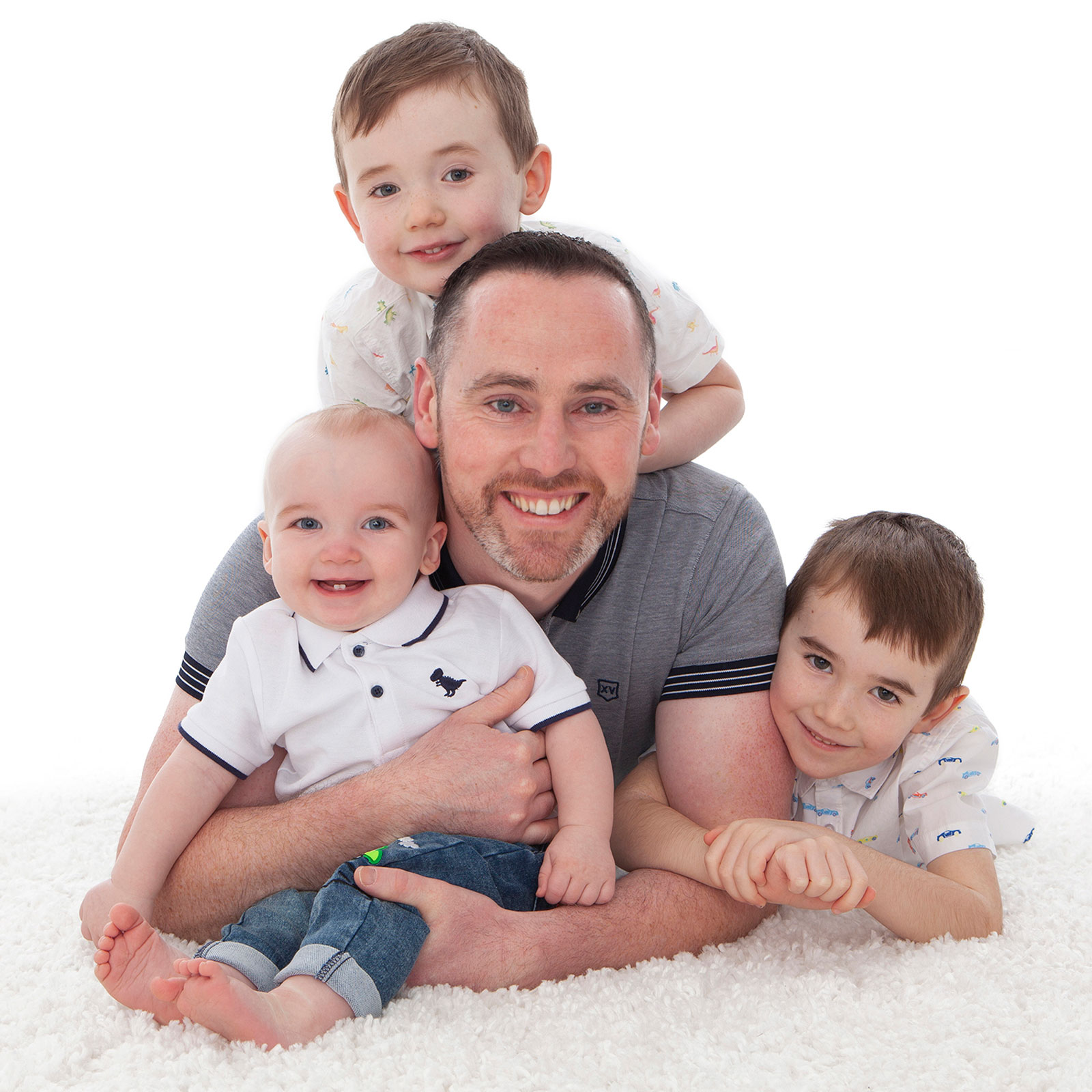 Studio family portrait by Jill O'Meara