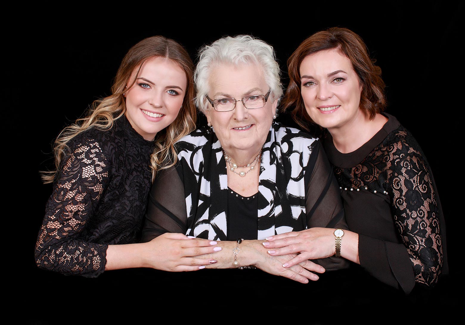 Three generation portrait photography by Jill O'Meara
