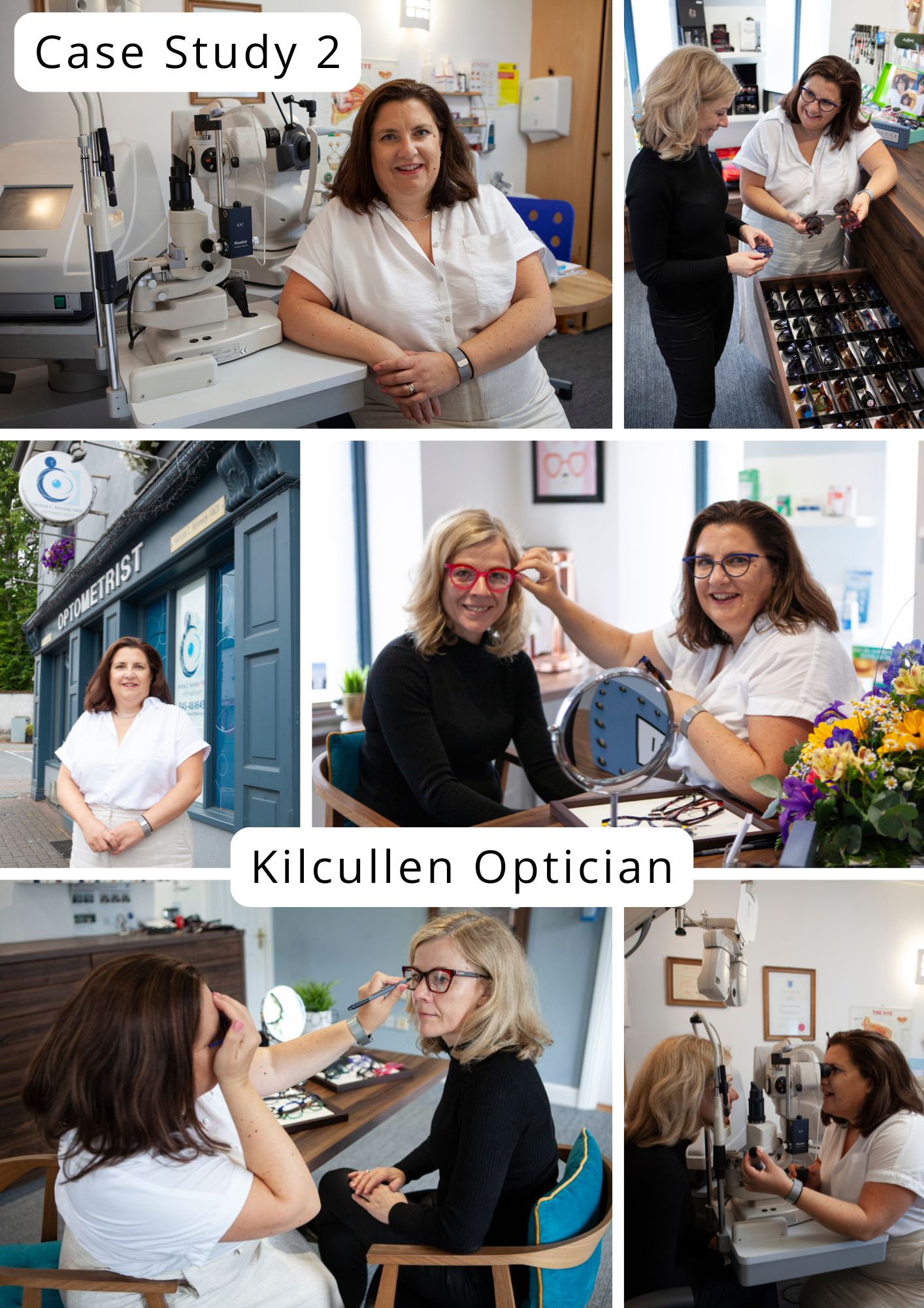 Kilcullen Optician, workplace photography case study by Jill O'Meara